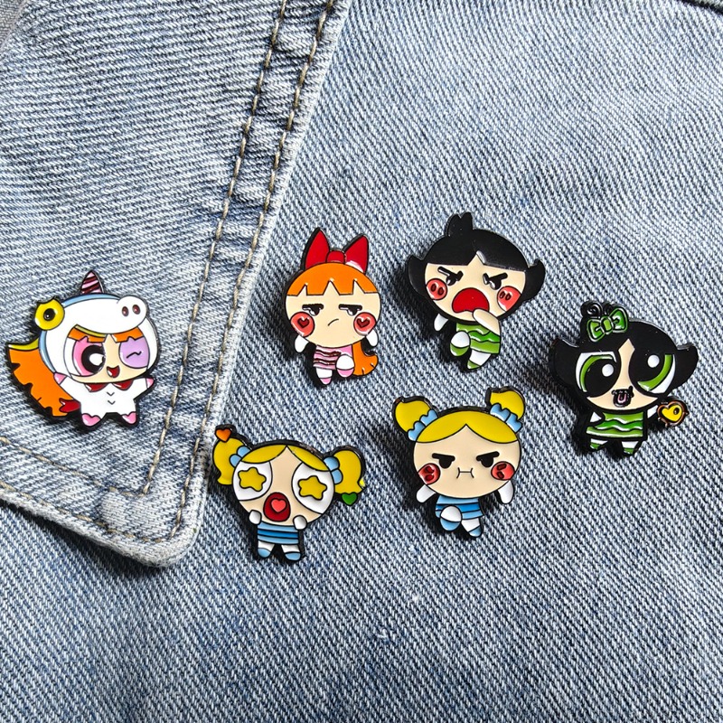 Supply Florist - Bros Pin Polisi Kecil Animasi Kartun