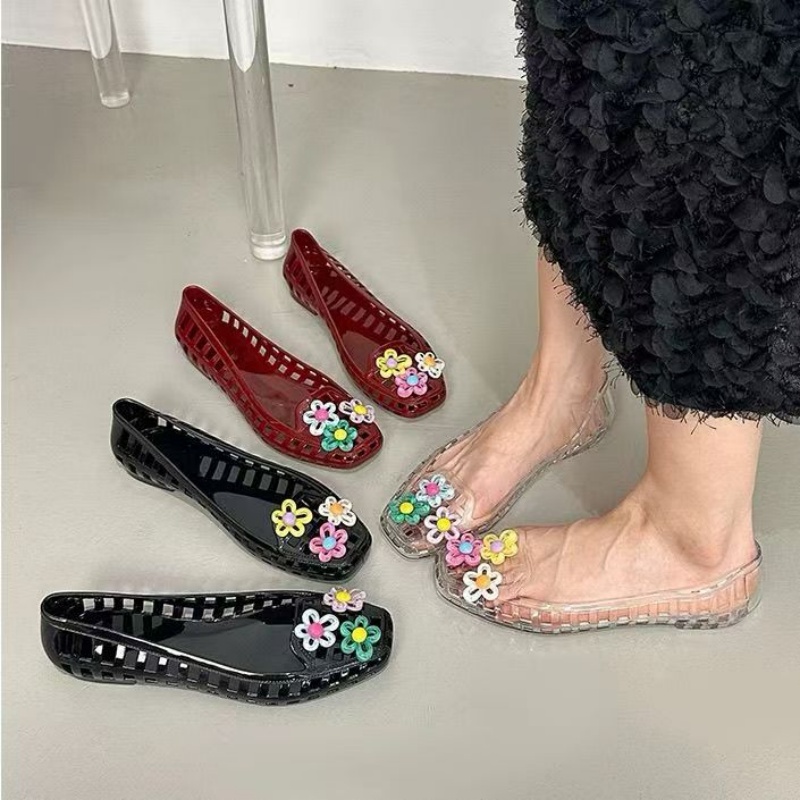 Supply Florist - Sepatu Dopamin Kawaii Berongga, Sepatu Jelly