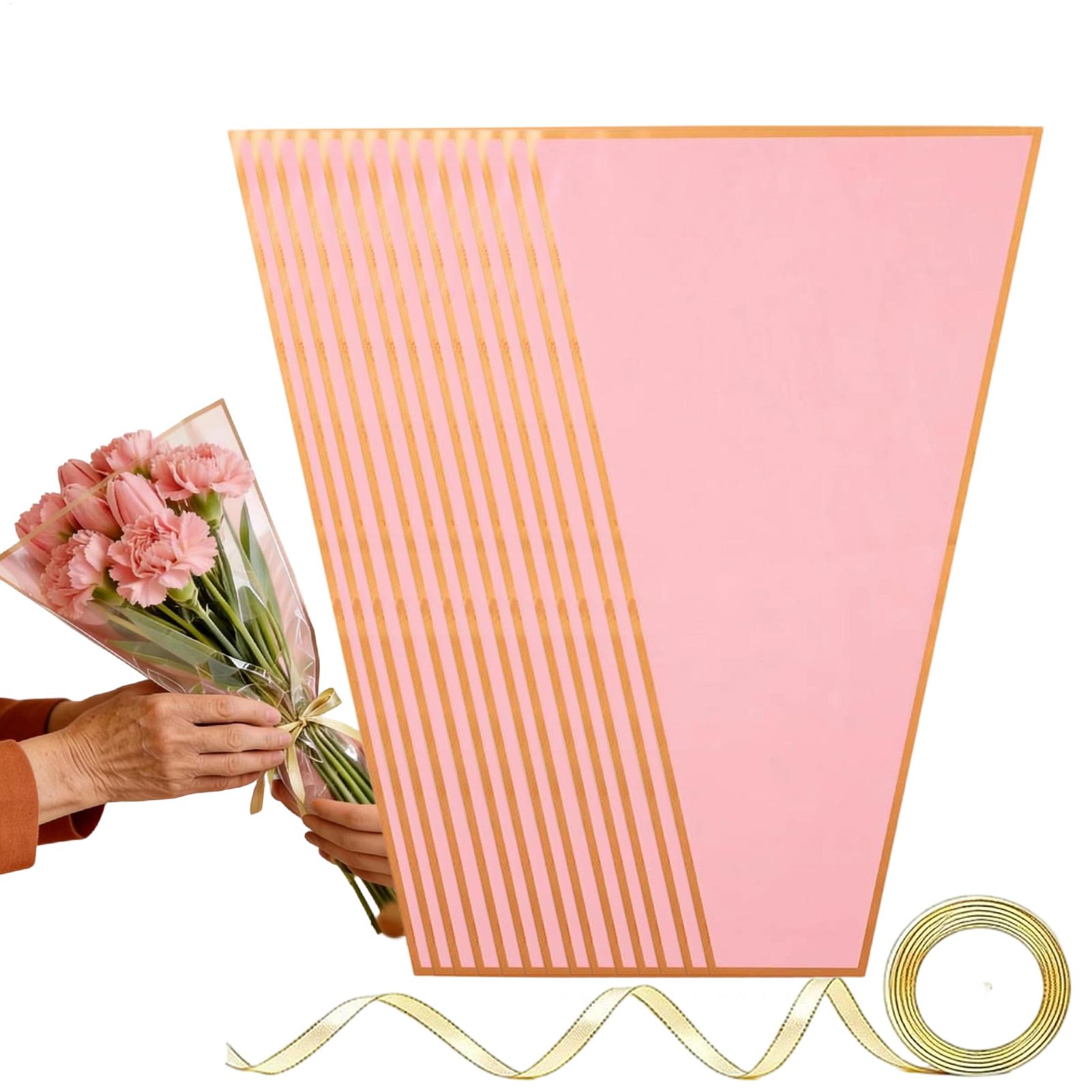 Florist Supply Ribbon - Tas Pembungkus Bunga 50 Buah dengan