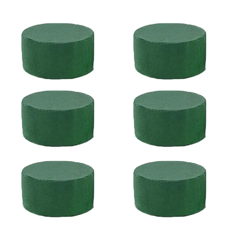 Supply For Florist - 6Pcs bunga bulat batu bata busa