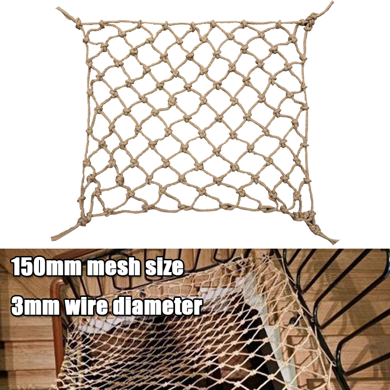 Twine Jute Natural - 1 Buah Jaring Panjat Tali Rami