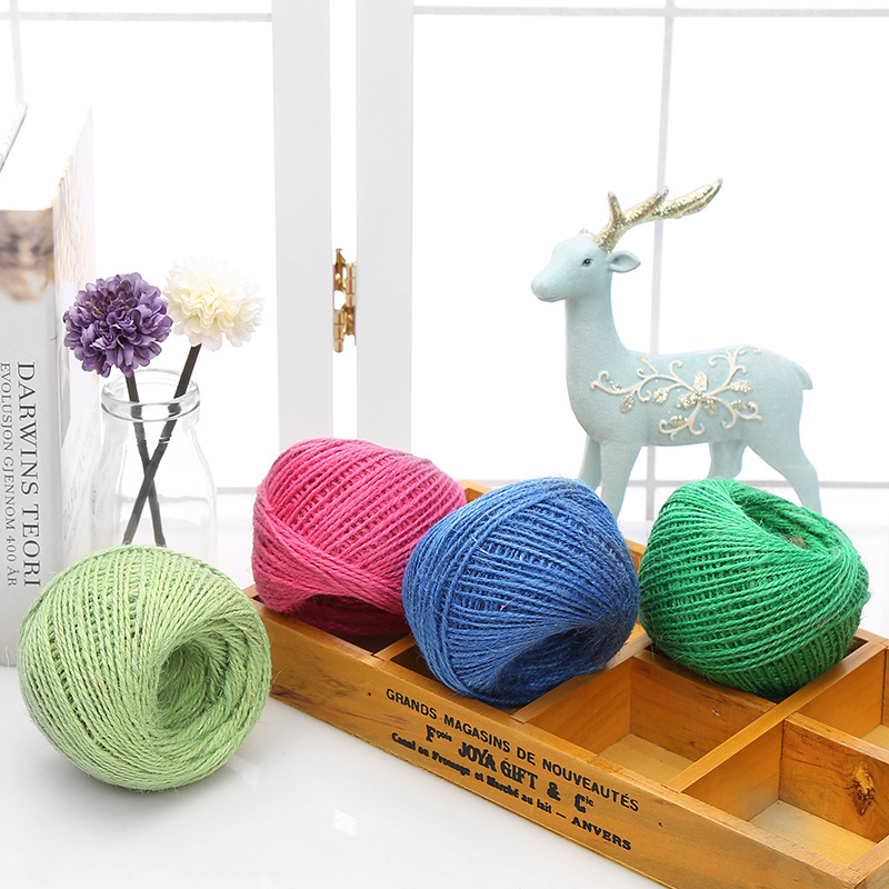 Twine Jute Natural - Benang Rami Alami Kerajinan Seni Tahan
