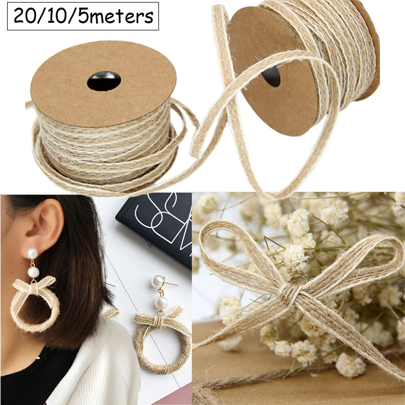 Twine Jute Natural - 20/10/5M Tali Goni Alami Benang Senar