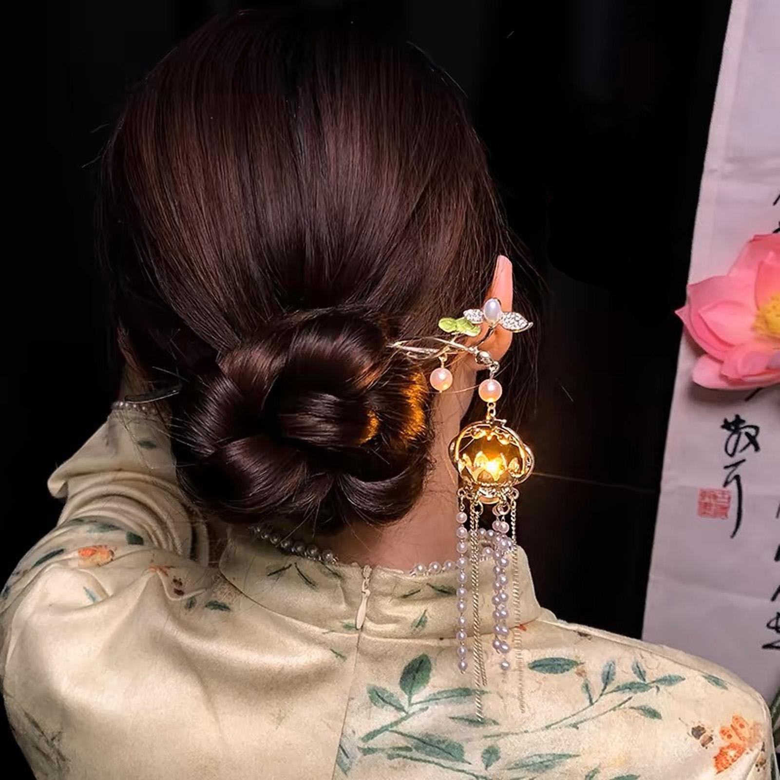 Jepit Rambut Bunga Bercahaya T - Supply Florist ulasan dan harga