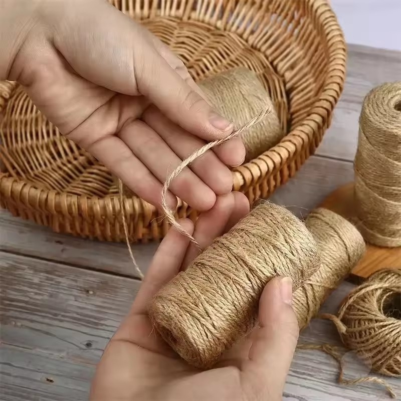 Tali Jute Alami Vintage 100M,  - Twine Jute Natural ulasan dan harga