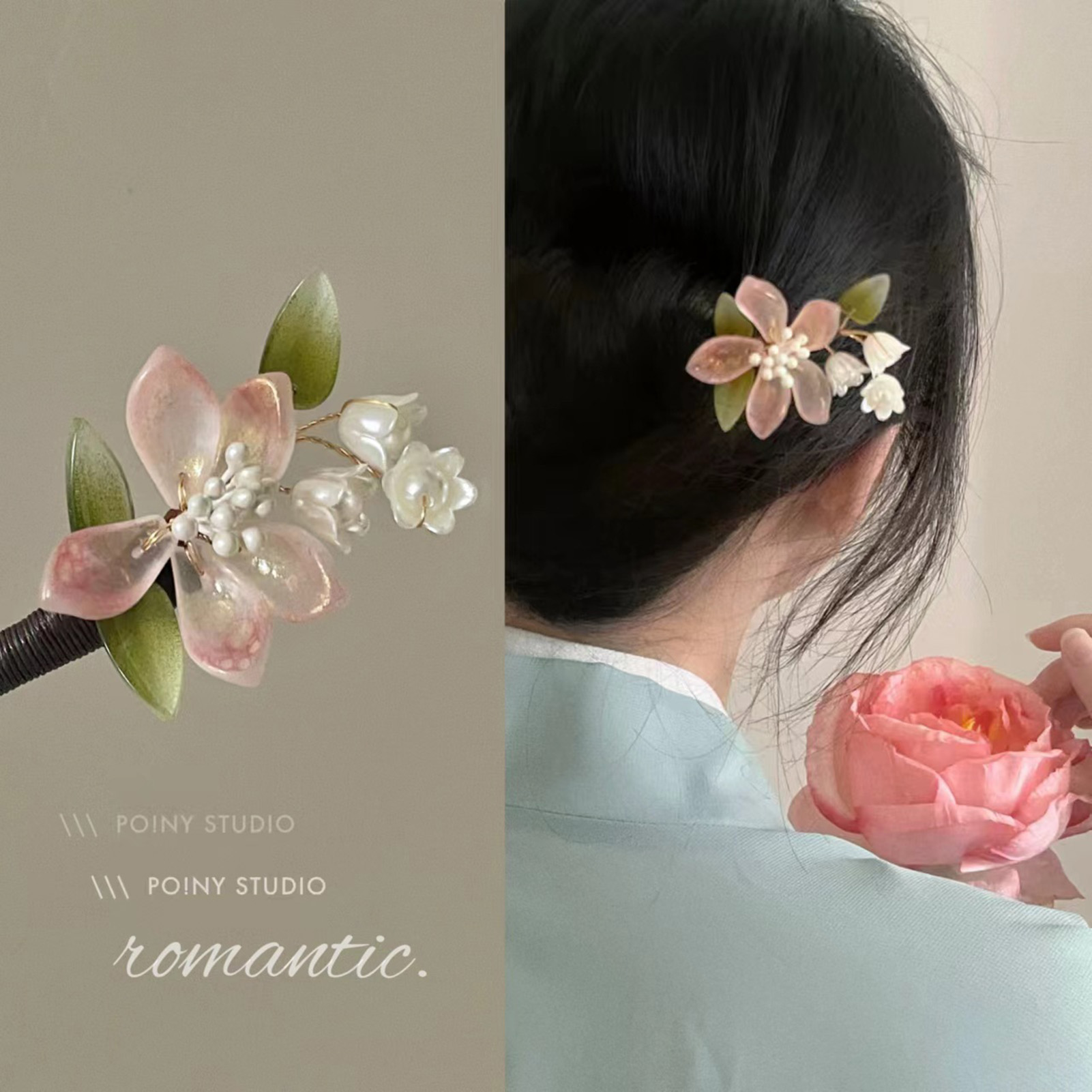 Jepit Rambut Rumbai Bunga Gaya - Supply Florist ulasan dan harga