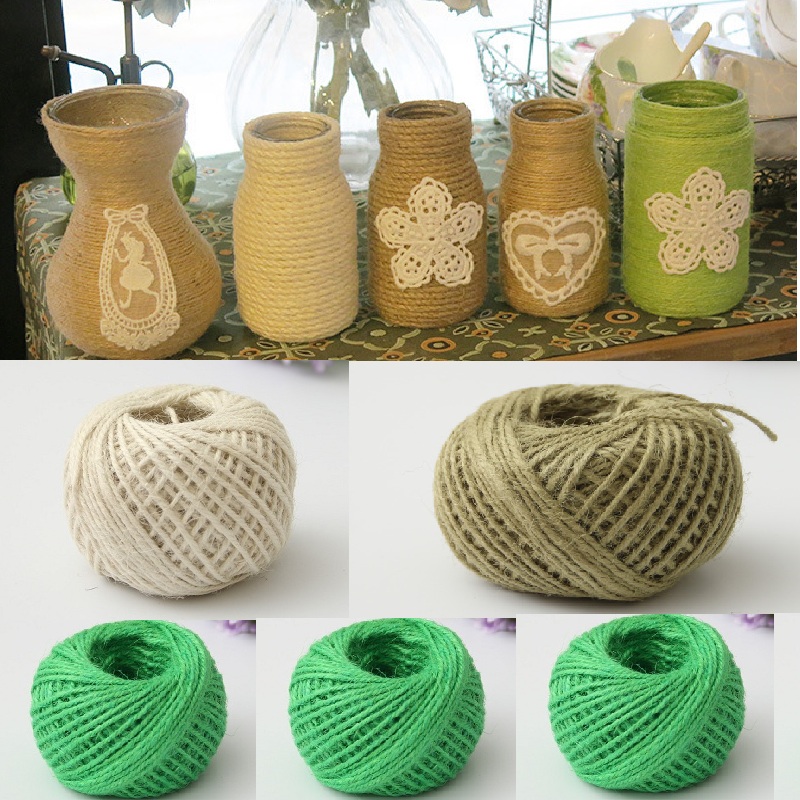 Benang Rami Alami 50M untuk Ke - Twine Jute Natural ulasan dan harga