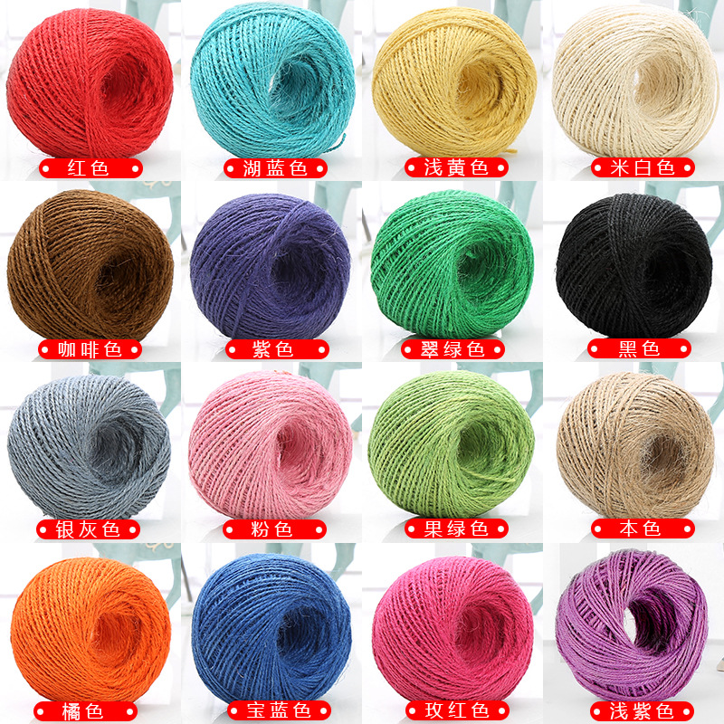 Benang Rami Alami Kerajinan Se - Twine Jute Natural ulasan dan harga