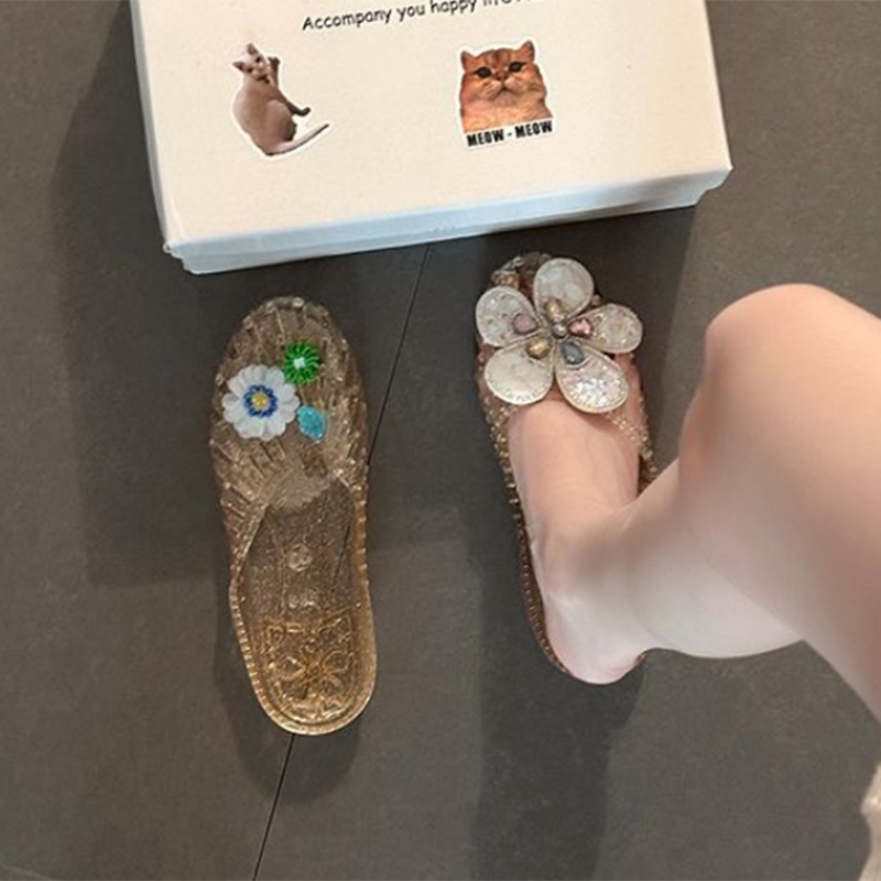 Sepatu Jelly Bunga Kristal Kor - Supply Florist ulasan dan harga
