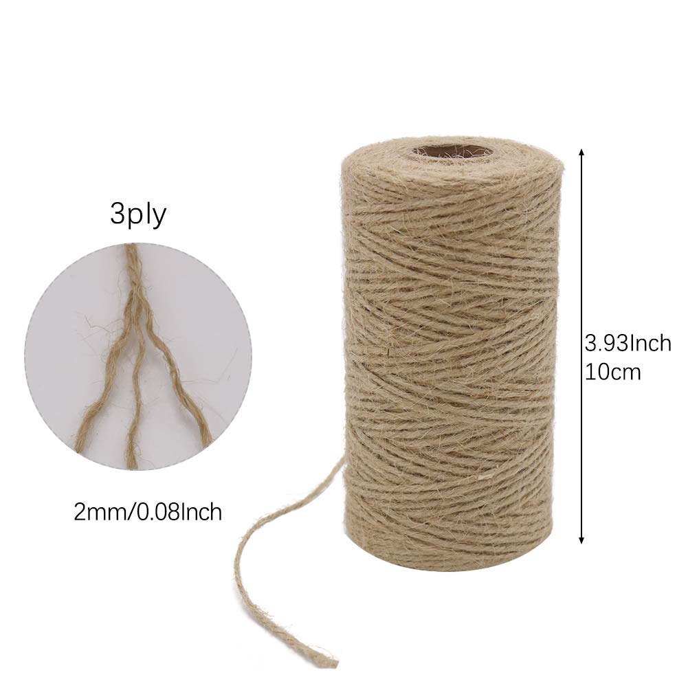 2 Buah X 333 Kaki 2Mm 3Ply Tal - Twine Jute Natural ulasan dan harga