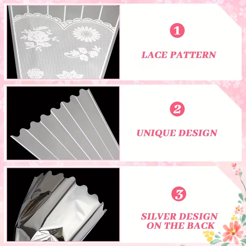 100 Buah Lengan Buket Transpar - Florist Supply Ribbon ulasan dan harga